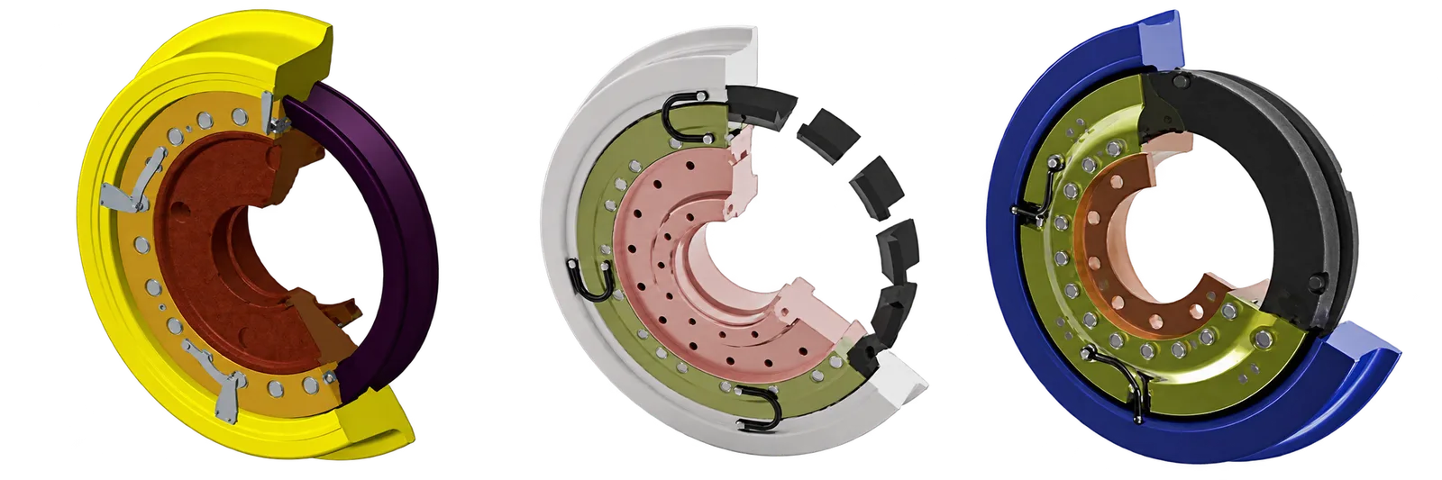 Resilient wheel components